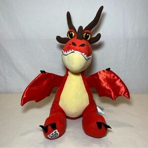 Build A Bear How To Train Your Dragon Hookfang Plush Red DreamWorks Retired 17”
